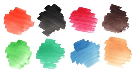 8 Watercolor Brush Texture (PNG Transparent) | OnlyGFX.com