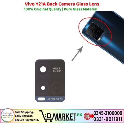 Vivo Y21A Back Camera Glass Lens Price In Pakistan | Top-Notch!