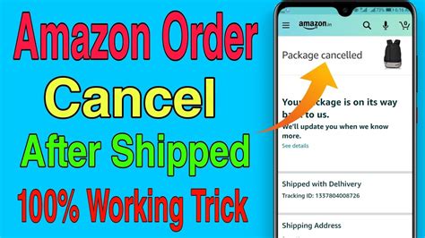 How To Cancel Amazon Order After Shipped YouTube