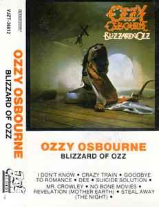 Ozzy Osbourne - Blizzard Of Ozz (1984, Black Shell, Cassette) | Discogs