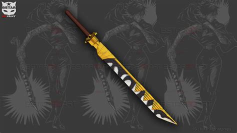 Dragon Bone Sword - Maki Weapon - Jujutsu Kaisen Cosplay 3D Model by ...