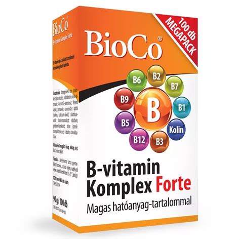 Bioco B Vitamin Komplex Forte Tabletta Db