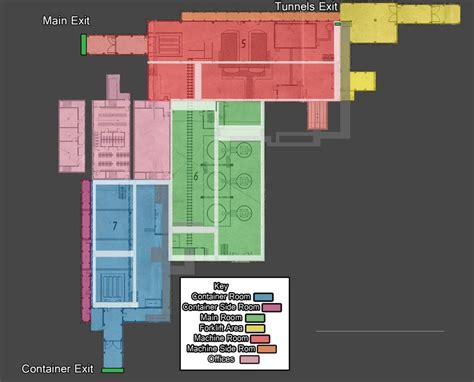 Escape from Tarkov Factory Map Extraction Points | Tarkov Factory Map