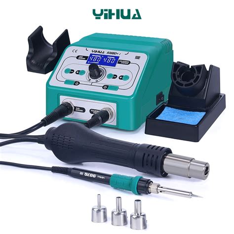 YIHUA 938BD I Hot Air Gun Solder Iron 2 In1 Soldering Station BGA Rework Station SMD Repair