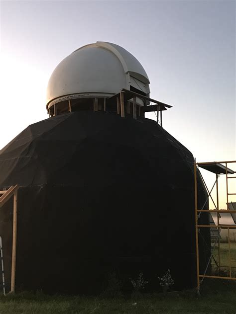 Dome on a Dome Observatory Getting Closer - Observatories - Cloudy Nights