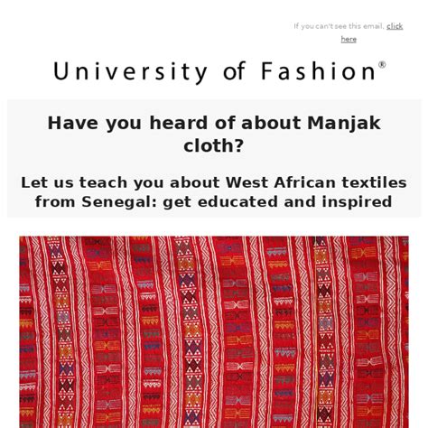 Have You Heard Of About Manjak Cloth University Of Fashion