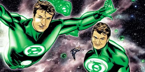 Nathan Fillion As Green Lantern Hal Jordan Flying Stable Diffusion