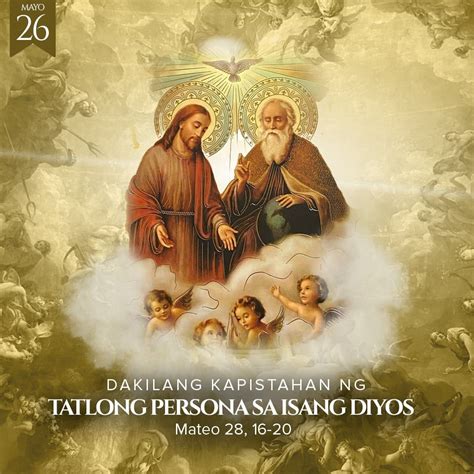 Ang Misteryo Ng Diyos Dakilang Kapistahan Ng Tatlong Persona Iisang Diyos Most Holy Trinity