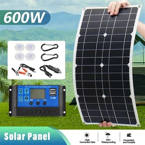 W V Monocrystalline Silicon Solar Panel Dual Usb V V Dc