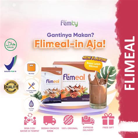 Jual Flimeal By Flimty Meal Replacement Box Isi Sachet