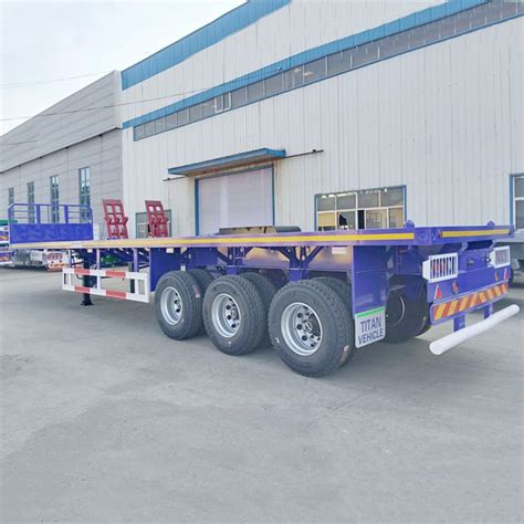 40 Ft Tri Axle Flatbed Trailer For Sale Manufacturers In Ghana