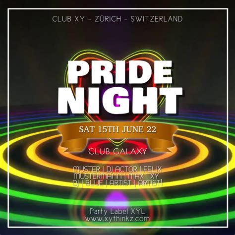 Pride Night Party Festival Lgbt Event Advert Template Postermywall