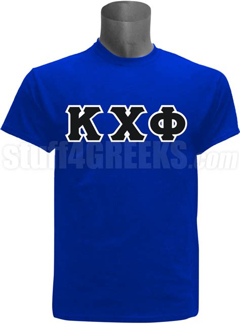 Kappa Chi Phi Greek Letter Screen Printed T Shirt Royal Blue