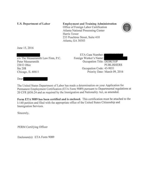 Green Card Recommendation Letter Sample Eb Pdf Template