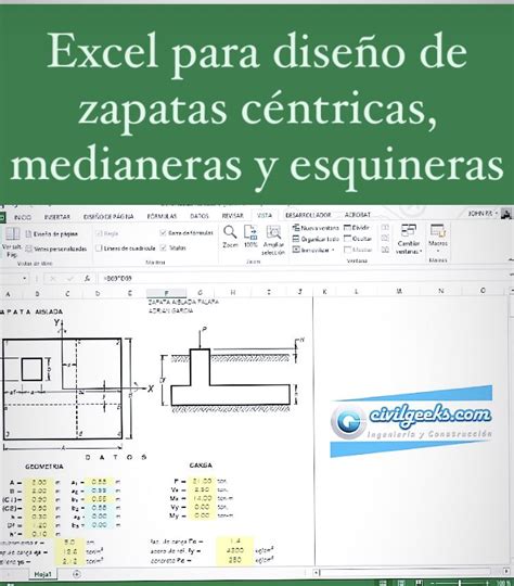 🎯 DiseÑo De Zapatas Aisladas ️ Plantilla Excel Profesional Youtube Plantilla Excel Para