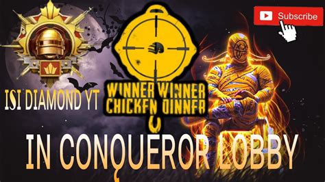 Conqueror Lobby Chicken Dinner PUBG MOBILE Montage YouTube