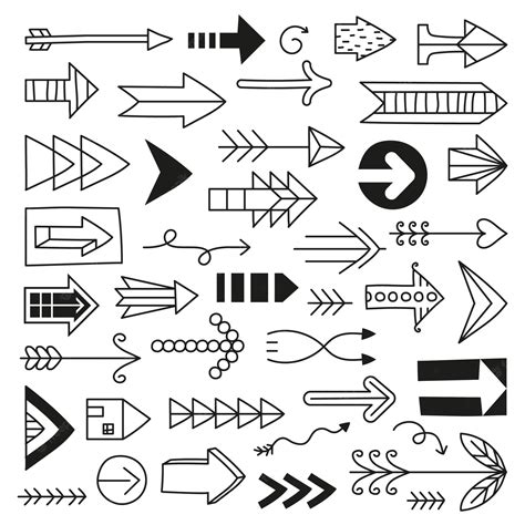 Premium Vector Arrow Vector Illustration Set