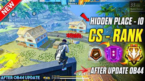 BEST HIDDEN PLACES IN CLASH SQUAD IN FREE FIRE CS RANK PUSH TIPS AND