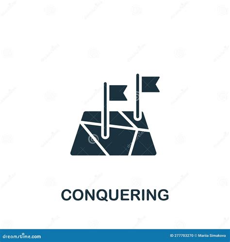 Conquering Icon Monochrome Simple Sign From Challenges Collection