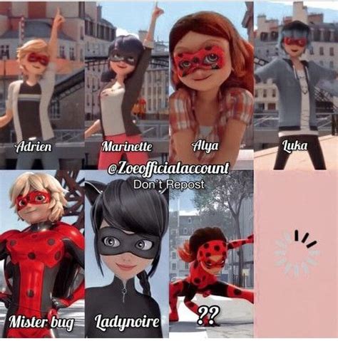 Marinette Et Adrien Zoe Lee Alya Miraculous Ladybug Cats Instagram