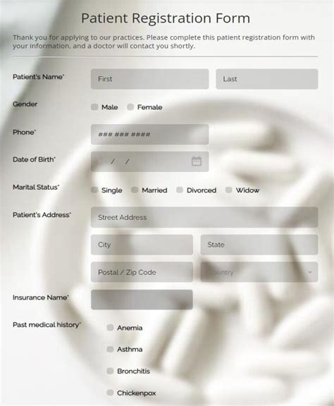 New Patient Registration Form