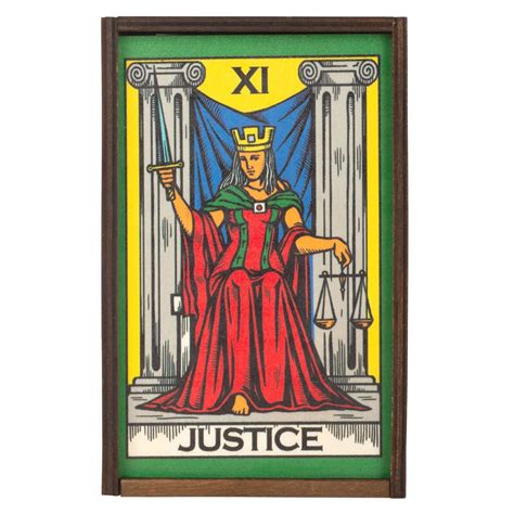 Rider Waite Justice Tarot Card Box East Meets West Usa