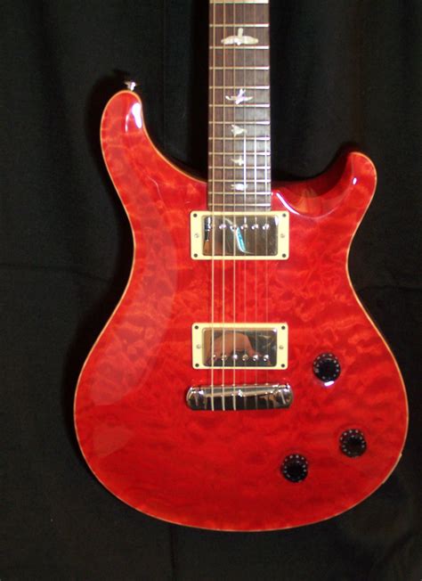 Paul Reed Smith Prs Prs Custom 22 2002 2014 Ruby Red Quilted 10 Top