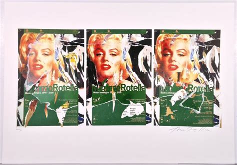 Mimmo Rotella Omaggio A Marilyn A Tribute To Catawiki