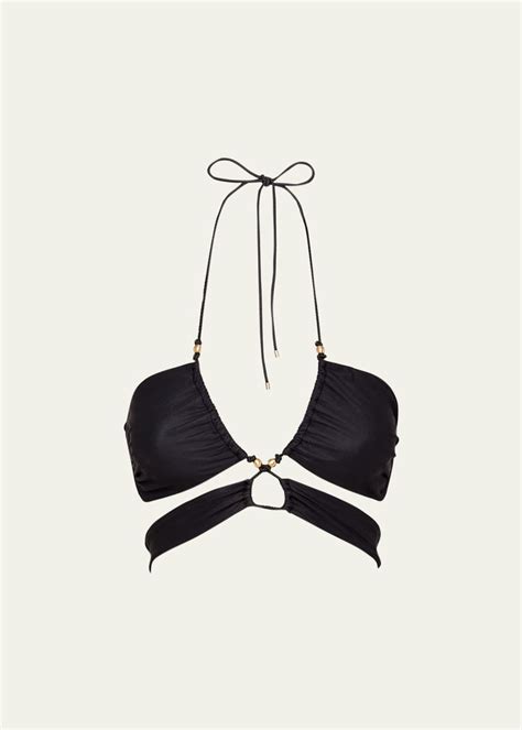 Vix Beaded Cutout Bikini Top Bergdorf Goodman