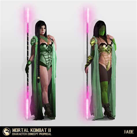 MK 11 Jade, Fujin,QUAN Chi "concept art" Proposal | Test Your Might