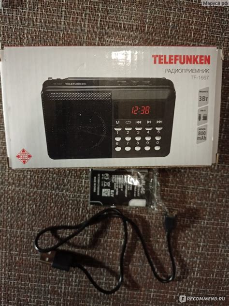 Портативное FM-радио Telefunken Радиоприемник TF-1667 - «Радиоприемник ...