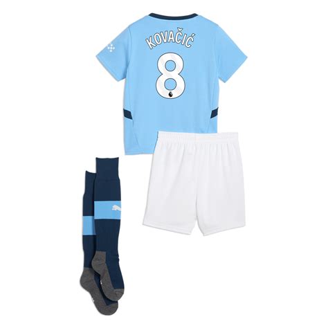 Manchester City Home Mini Kit 202425 With KovaČiĆ 8 Printing