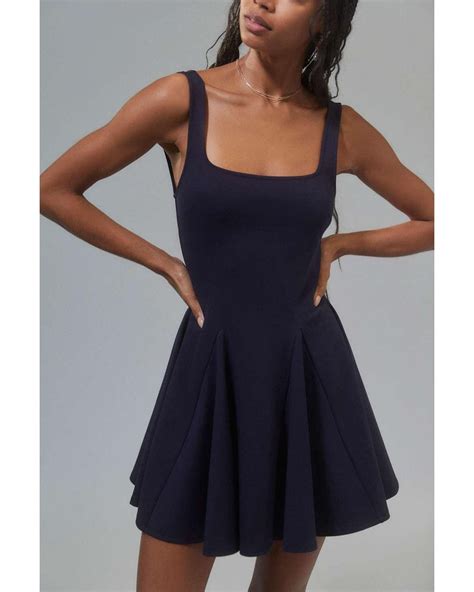 Urban Outfitters Uo Sara Ponte Mini Dress In Blue Lyst