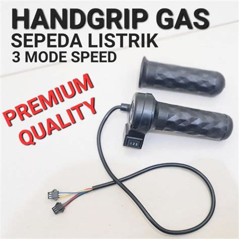 Universal Throttle Handle Grip Gas Sepeda Listrik Selis Sepasang Hand