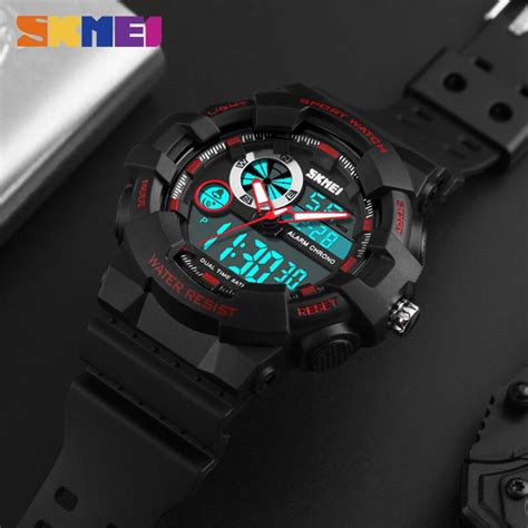 Reloj Deportivo Skmei Para Hombre Reloj Cron Grafo A Prueba De Agua De