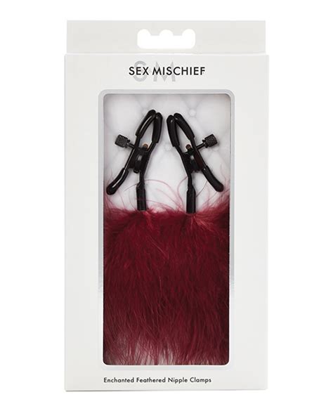 Sex Mischief Enchanted Feather Nipple Clamps Fantasy Gifts Nj