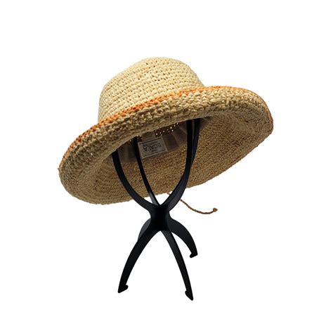 Scala Wide Brim Woven Natural Straw Sun Hat Beach Vac Gem