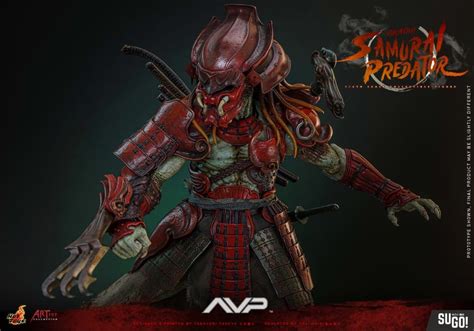 Hot Toys Alien Vs Predator Akaoni Samurai Predator Special Ver AC06B 1 6 Action Figure