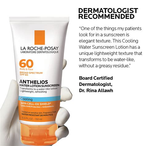 Buy La Roche Posay Anthelios Cooling Water Lotion Sunscreen For Body And Face Broad Spectrum