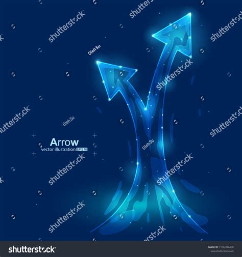 Vector Illustration Arrows Concept Two Arrows Stock Vector Royalty