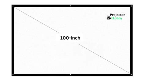 How Big Is A 100 Inch Projector Screen Exploring The Dimensions Techupedia