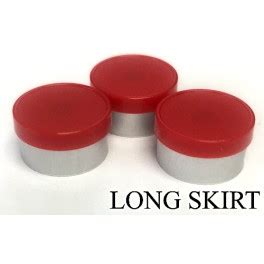 Red 13mm Long Skirt Flip Cap Vial Seal