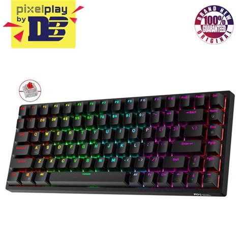 Royal Kludge Rk Tri Mode Rgb Keys Hot Swappable Mechanical Keyboard Black Red Switch