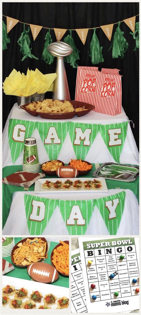 Game Day Party Decor on a Dollar Tree Budget | Superbowl party ...