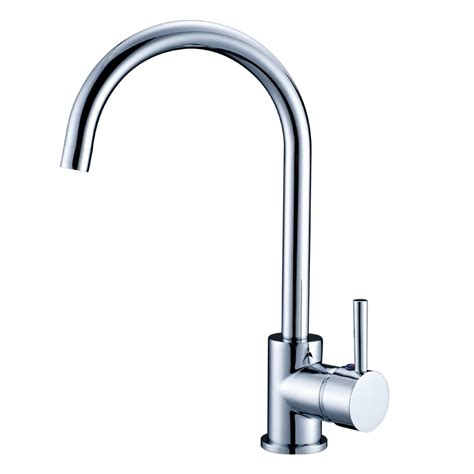 Contemporary European Quality Standard Kitchen Water Tap Chrome Hot