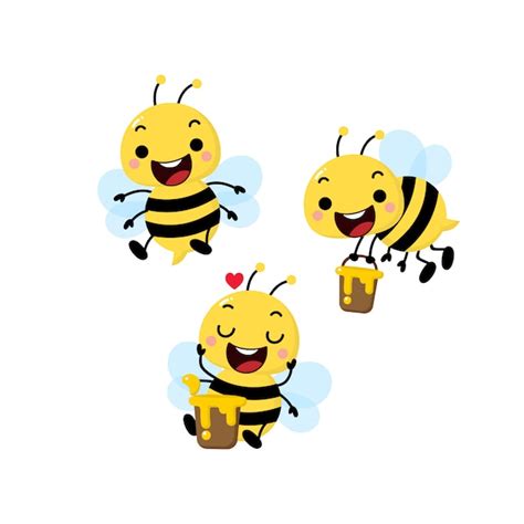 Premium Vector Cute Honey Bee Vector