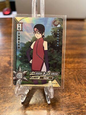 Sarada Uchiha SR Holo Foil Kayou Official Naruto Card TCG NR SR 081 EBay