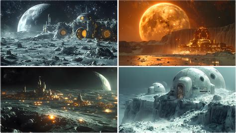 ArtStation - +330 Lunar Base Environment concept (4k) | Artworks