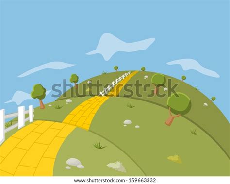 Yellow Brick Road Scene: Over 46 Royalty-Free Licensable Stock Vectors ...