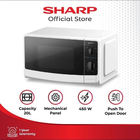 Jual SHARP R 220MA WH Microwave 20 L Shopee Indonesia